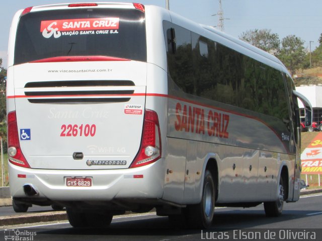 Viação Santa Cruz 226100 na cidade de Pouso Alegre, Minas Gerais, Brasil, por Lucas Elson de Oliveira. Número da foto: #5500933.