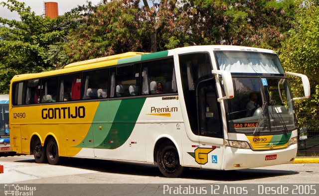 Empresa Gontijo de Transportes 12490 na cidade de São Paulo, São Paulo, Brasil, por Cristiano Soares da Silva. ID da foto: 5500153.