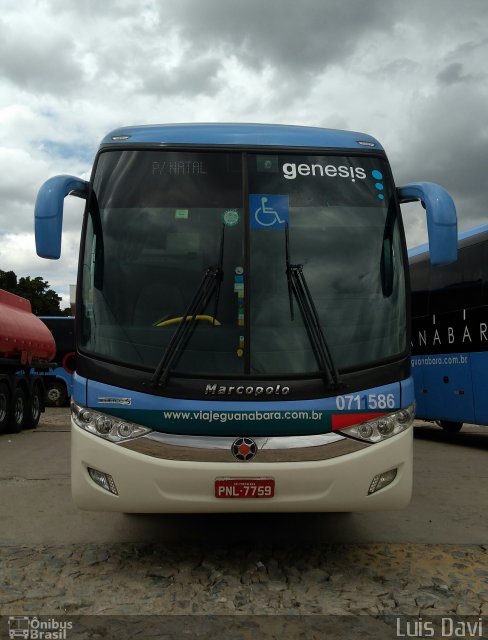 Expresso Guanabara 586 na cidade de Itapajé, Ceará, Brasil, por Luis Davi. Número da foto: #5500164.