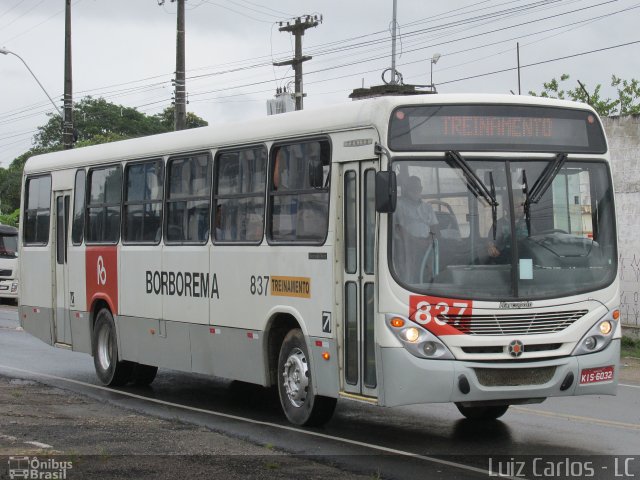 Borborema Imperial Transportes 837 na cidade de Recife, Pernambuco, Brasil, por Luiz Carlos de Santana. Número da foto: #5500116.
