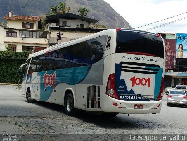 Auto Viação 1001 RJ 108.665 na cidade de Nova Friburgo, Rio de Janeiro, Brasil, por Giuseppe Carvalho. ID da foto: 5503069.