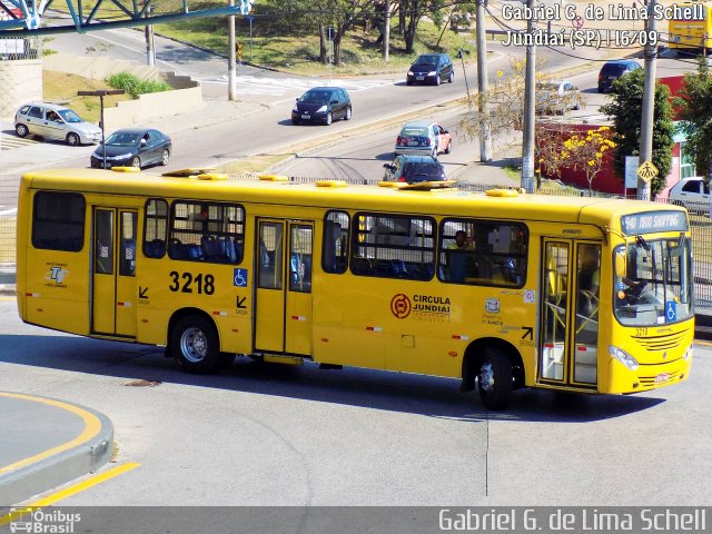Auto Ônibus Três Irmãos 3218 na cidade de Jundiaí, São Paulo, Brasil, por Gabriel Giacomin de Lima. Número da foto: #5503810.
