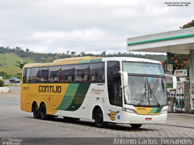 Empresa Gontijo de Transportes 11970 na cidade de João Monlevade, Minas Gerais, Brasil, por Antonio Carlos Fernandes. ID da foto: 5502317.