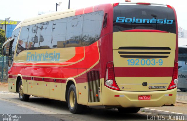 Auto Viação Goianésia 192003-9 na cidade de Goiânia, Goiás, Brasil, por Carlos Júnior. Número da foto: #5505570.