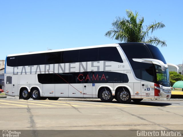 Auto Viação Catarinense 3718 na cidade de Londrina, Paraná, Brasil, por Gilberto Martins. ID da foto: 5505080.