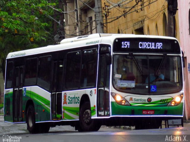 Viação Piracicabana Santos 4327 na cidade de Santos, São Paulo, Brasil, por Adam Xavier Rodrigues Lima. Número da foto: #5506042.