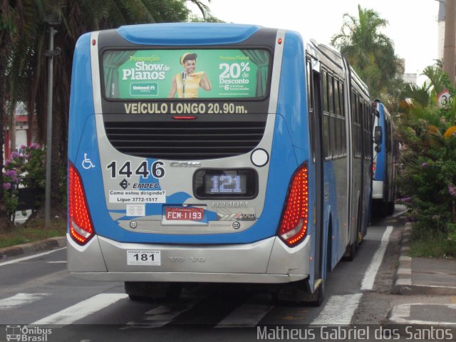 VB Transportes e Turismo 1446 na cidade de Campinas, São Paulo, Brasil, por Matheus Gabriel dos Santos. Número da foto: #5505934.