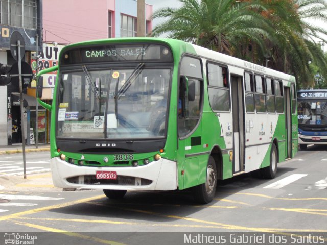 VB Transportes e Turismo 3838 na cidade de Campinas, São Paulo, Brasil, por Matheus Gabriel dos Santos. Número da foto: #5505898.