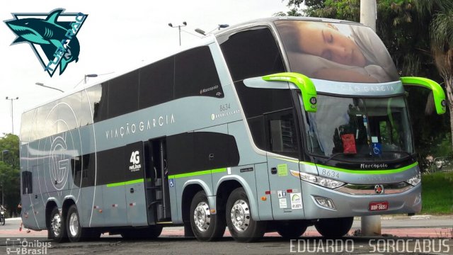 Viação Garcia 8634 na cidade de São Paulo, São Paulo, Brasil, por EDUARDO - SOROCABUS. Número da foto: #5505214.