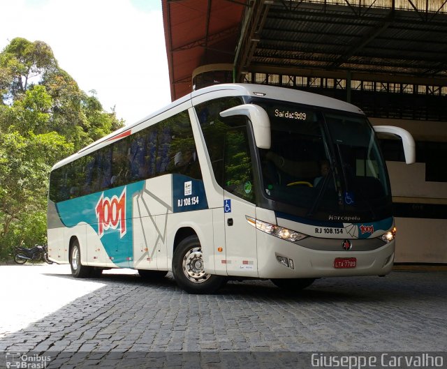 Auto Viação 1001 RJ 108.154 na cidade de Nova Friburgo, Rio de Janeiro, Brasil, por Giuseppe Carvalho. Número da foto: #5504519.