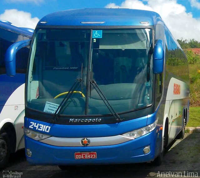 Viação Águia Branca 24310 na cidade de Camaçari, Bahia, Brasil, por Aneivan Lima. Número da foto: #5508190.
