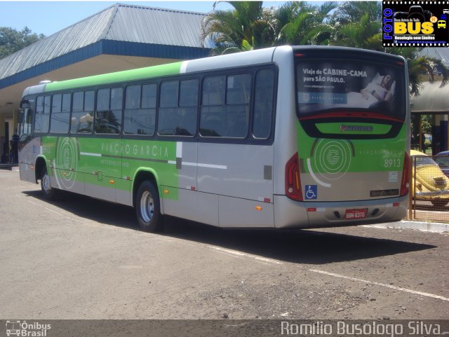 Viação Garcia 8913 na cidade de Rolândia, Paraná, Brasil, por Romílio Busólogo Silva . ID da foto: 5507738.