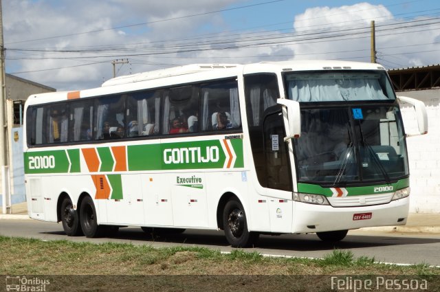 Empresa Gontijo de Transportes 20100 na cidade de Vitória da Conquista, Bahia, Brasil, por Felipe Pessoa de Albuquerque. ID da foto: 5507976.