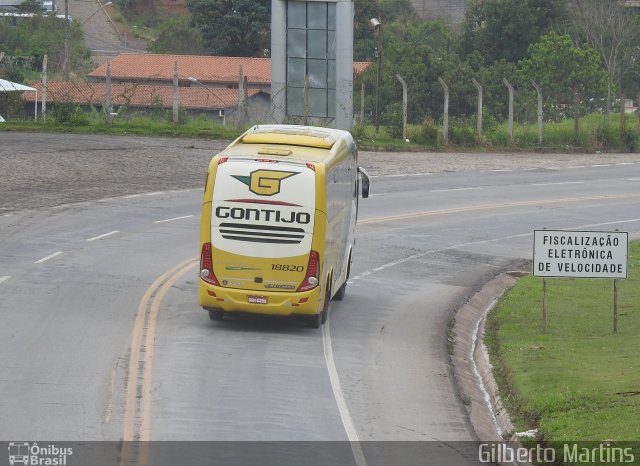 Empresa Gontijo de Transportes 18820 na cidade de João Monlevade, Minas Gerais, Brasil, por Gilberto Martins. ID da foto: 5507356.