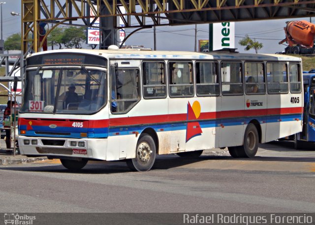 Transporte Tropical 4105 na cidade de Aracaju, Sergipe, Brasil, por Rafael Rodrigues Forencio. Número da foto: #5506901.