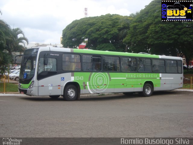 Viação Garcia 8243 na cidade de Rolândia, Paraná, Brasil, por Romílio Busólogo Silva . ID da foto: 5507749.