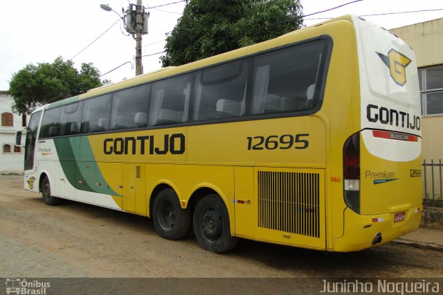 Empresa Gontijo de Transportes 12695 na cidade de Araçuaí, Minas Gerais, Brasil, por Juninho Nogueira. ID da foto: 5465761.