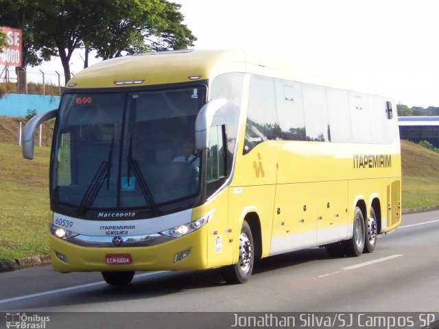 Viação Itapemirim 60539 na cidade de São José dos Campos, São Paulo, Brasil, por Jonathan Silva. Número da foto: #5465008.