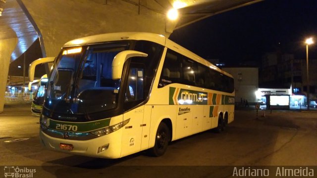Empresa Gontijo de Transportes 21670 na cidade de Belo Horizonte, Minas Gerais, Brasil, por Adriano  Almeida. Número da foto: #5511302.