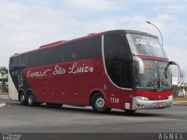 Expresso São Luiz 7310 na cidade de Brasília, Distrito Federal, Brasil, por Agnel Gomes. ID da foto: 5512797.