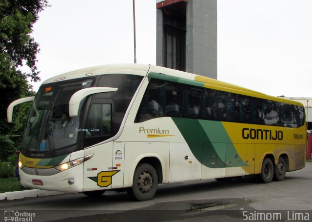 Empresa Gontijo de Transportes 18185 na cidade de Vitória, Espírito Santo, Brasil, por Saimom  Lima. ID da foto: 5511770.