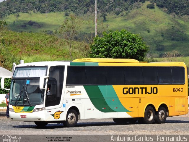 Empresa Gontijo de Transportes 11840 na cidade de João Monlevade, Minas Gerais, Brasil, por Antonio Carlos Fernandes. ID da foto: 5510706.