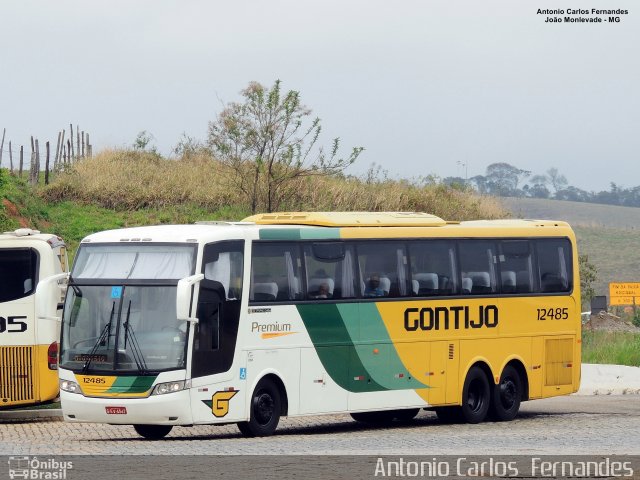 Empresa Gontijo de Transportes 12485 na cidade de João Monlevade, Minas Gerais, Brasil, por Antonio Carlos Fernandes. ID da foto: 5510609.