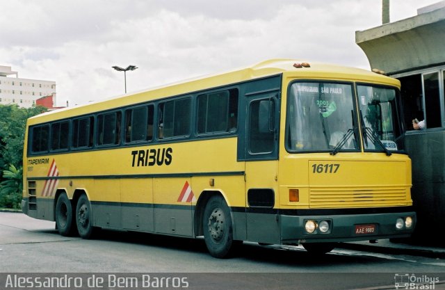 Viação Itapemirim 16117 na cidade de São Paulo, São Paulo, Brasil, por Alessandro de Bem Barros. Número da foto: #5513284.