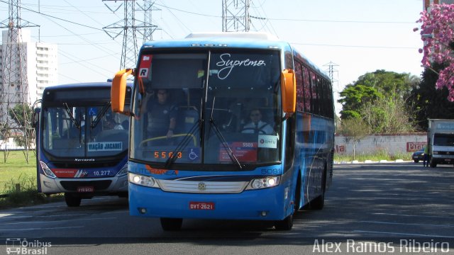 Litorânea Transportes Coletivos 5091 na cidade de São José dos Campos, São Paulo, Brasil, por Alex Ramos Ribeiro. ID da foto: 5514973.