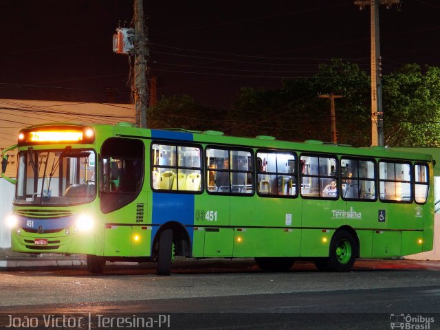 Taguatur - Taguatinga Transporte e Turismo 03451 na cidade de Teresina, Piauí, Brasil, por João Victor. Número da foto: #5514217.