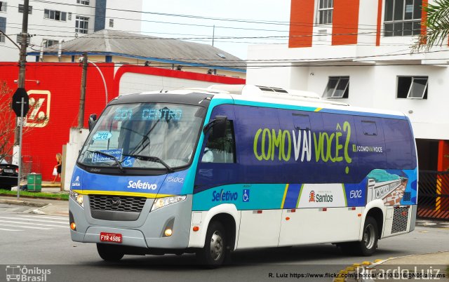 Guaiúba Transportes 151012 na cidade de Santos, São Paulo, Brasil, por Ricardo Luiz. ID da foto: 5514375.