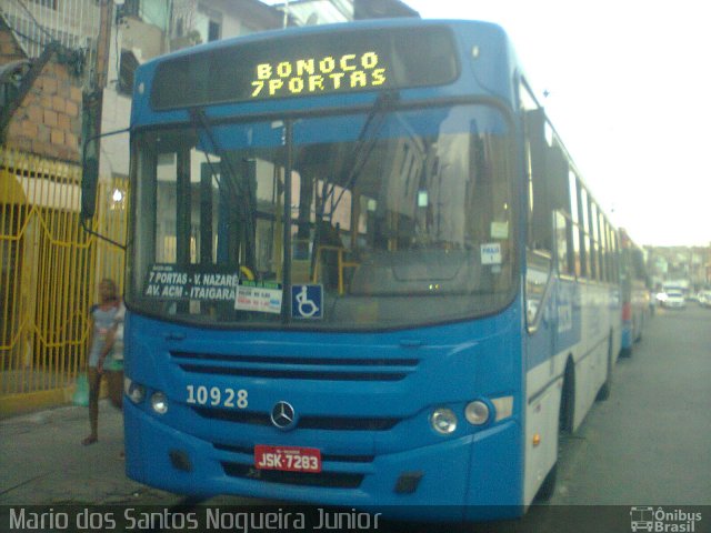 Concessionária Salvador Norte - CSN Transportes 10928 na cidade de Salvador, Bahia, Brasil, por Mario dos Santos Nogueira Junior. Número da foto: #5514048.