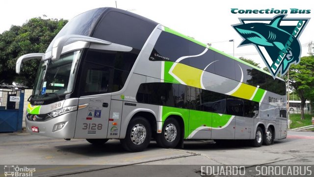Brasil Sul Linhas Rodoviárias 3128 na cidade de São Paulo, São Paulo, Brasil, por EDUARDO - SOROCABUS. Número da foto: #5513414.
