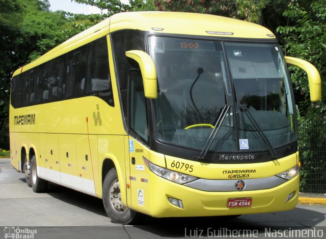 Viação Itapemirim 60795 na cidade de São Paulo, São Paulo, Brasil, por Luiz Guilherme  Nascimento. Número da foto: #5514134.