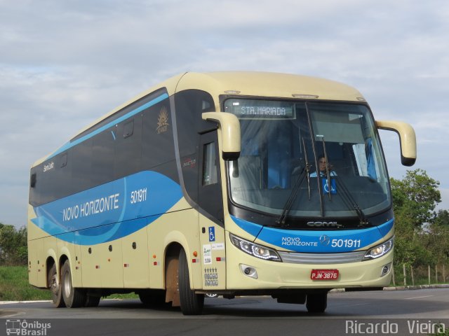 Viação Novo Horizonte 501911 na cidade de Brasília, Distrito Federal, Brasil, por Ricardo Vieira. Número da foto: #5515157.