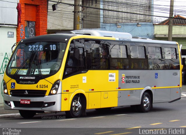 Allibus Transportes 4 5254 na cidade de São Paulo, São Paulo, Brasil, por Leonardo Fidelli. ID da foto: 5518635.