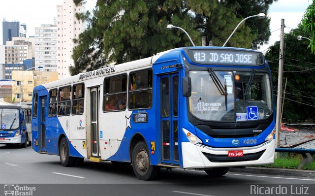 Onicamp Transporte Coletivo 4908 na cidade de Campinas, São Paulo, Brasil, por Ricardo Luiz. Número da foto: #5519963.