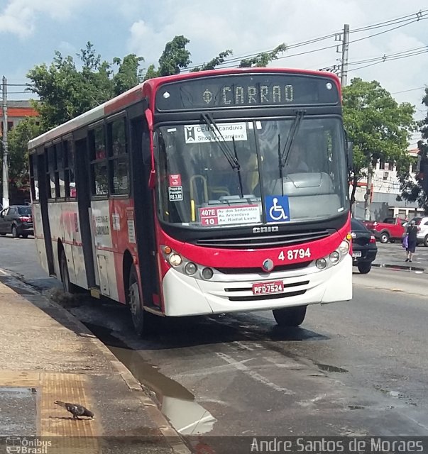 Express Transportes Urbanos Ltda 4 8794 na cidade de São Paulo, São Paulo, Brasil, por Andre Santos de Moraes. Número da foto: #5518146.