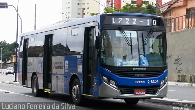 Transcooper > Norte Buss 2 6304 na cidade de São Paulo, São Paulo, Brasil, por Luciano Ferreira da Silva. ID da foto: 5518655.