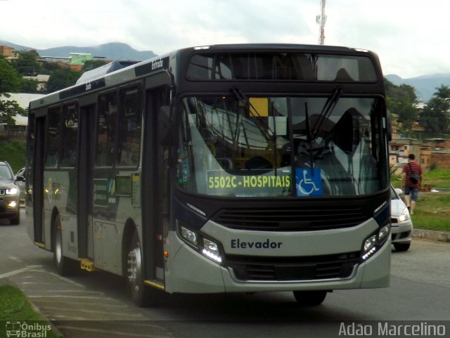 SM Transportes 5502C - FROTA 2017 na cidade de Belo Horizonte, Minas Gerais, Brasil, por Adão Raimundo Marcelino. Número da foto: #5519705.