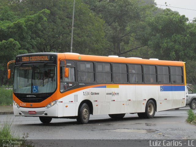 Itamaracá Transportes 1.534 na cidade de Paulista, Pernambuco, Brasil, por Luiz Carlos de Santana. ID da foto: 5519105.