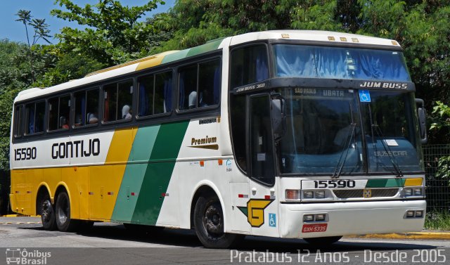 Empresa Gontijo de Transportes 15590 na cidade de São Paulo, São Paulo, Brasil, por Cristiano Soares da Silva. ID da foto: 5521734.