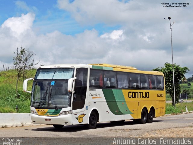 Empresa Gontijo de Transportes 12200 na cidade de João Monlevade, Minas Gerais, Brasil, por Antonio Carlos Fernandes. ID da foto: 5520631.