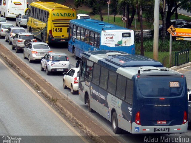 Bettania Ônibus 30827 na cidade de Belo Horizonte, Minas Gerais, Brasil, por Adão Raimundo Marcelino. ID da foto: 5521730.