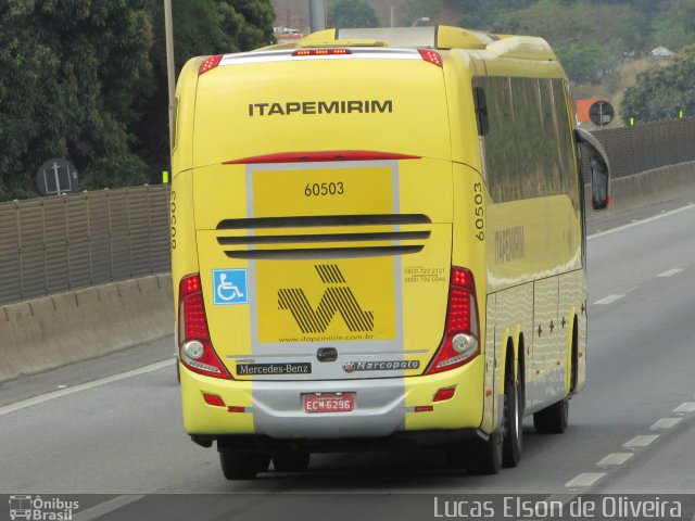 Viação Itapemirim 60503 na cidade de Aparecida, São Paulo, Brasil, por Lucas Elson de Oliveira. ID da foto: 5520786.