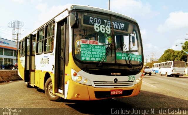 Empresa de Transportes Nova Marambaia AT-66905 na cidade de Belém, Pará, Brasil, por Carlos Jorge N.  de Castro. ID da foto: 5521123.