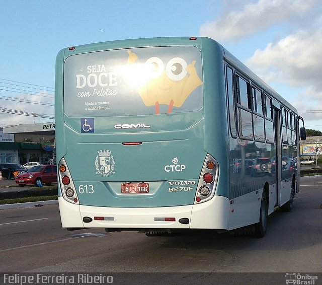 Transportes Santa Maria 613 na cidade de Pelotas, Rio Grande do Sul, Brasil, por Felipe Ferreira Ribeiro. Número da foto: #5522650.