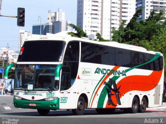 Empresa de Transportes Andorinha 5597 na cidade de São Paulo, São Paulo, Brasil, por Adam Xavier Rodrigues Lima. ID da foto: 5523189.