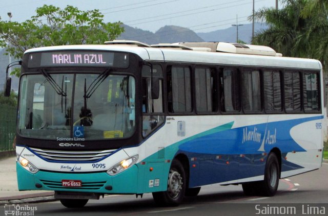 Marlim Azul Turismo 9095 na cidade de Vitória, Espírito Santo, Brasil, por Saimom  Lima. ID da foto: 5523564.