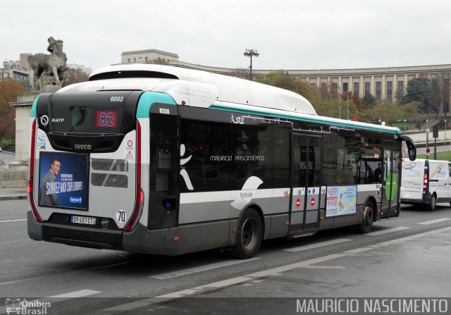 RATP - Régie Autonome des Transports Parisiens 6002 na cidade de , por Maurício Nascimento. ID da foto: 5525386.